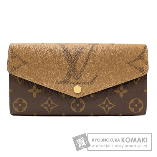 LOUIS VUITTON M80726 Portefeiulle Â· Sarah Long wallet (with coin pocket) Monogram Giant Ladies [Used]