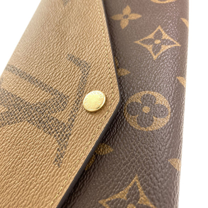 LOUIS VUITTON M80726 Portefeiulle Â· Sarah Long wallet (with coin pocket) Monogram Giant Ladies [Used]
