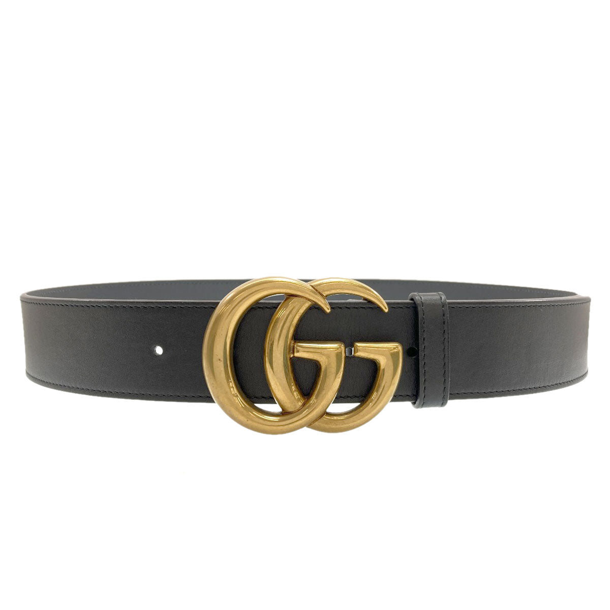 GUCCI 400593 Double G buckle belt Calf mens [Used]