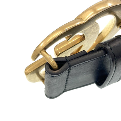 GUCCI 400593 Double G buckle belt Calf mens [Used]