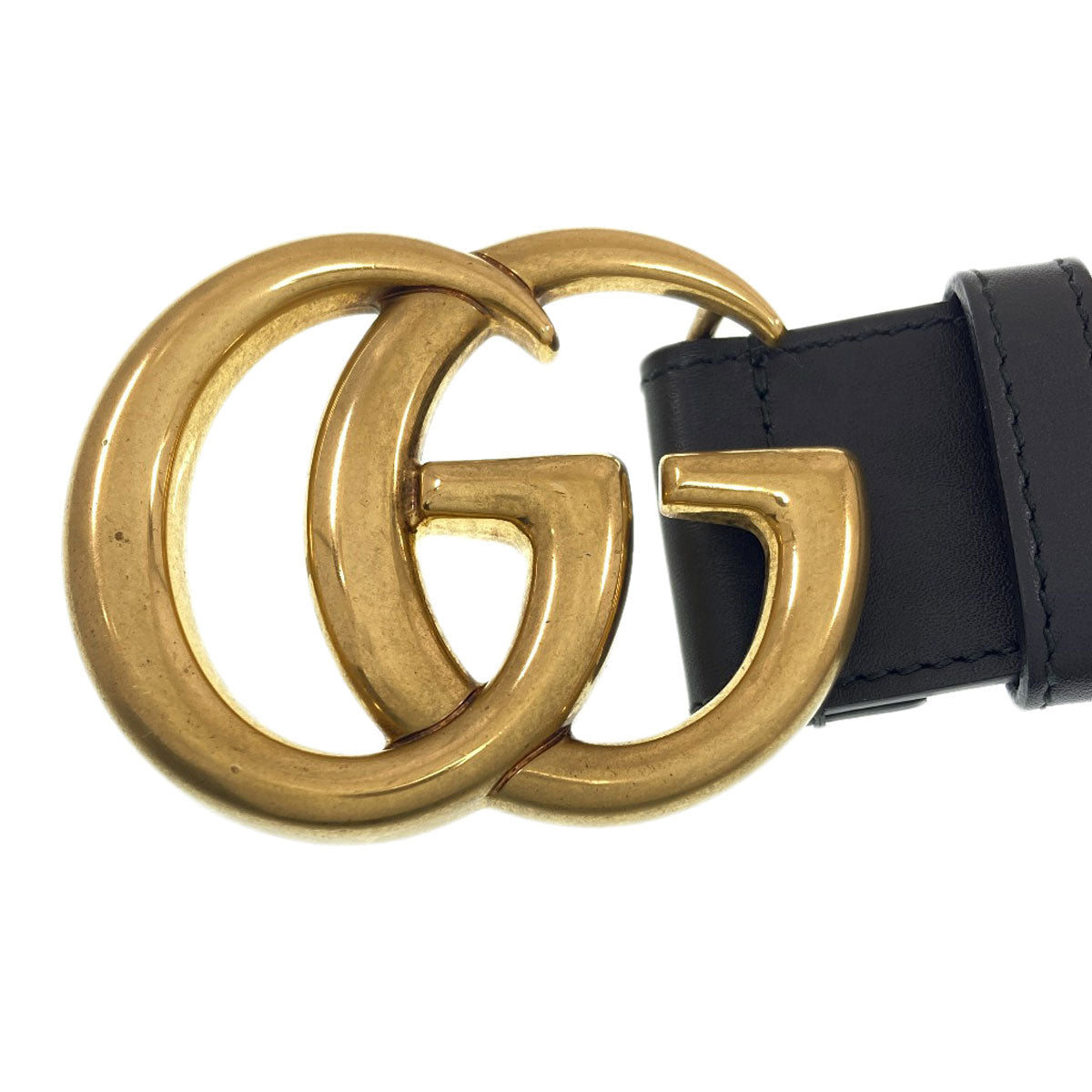 GUCCI 400593 Double G buckle belt Calf mens [Used]