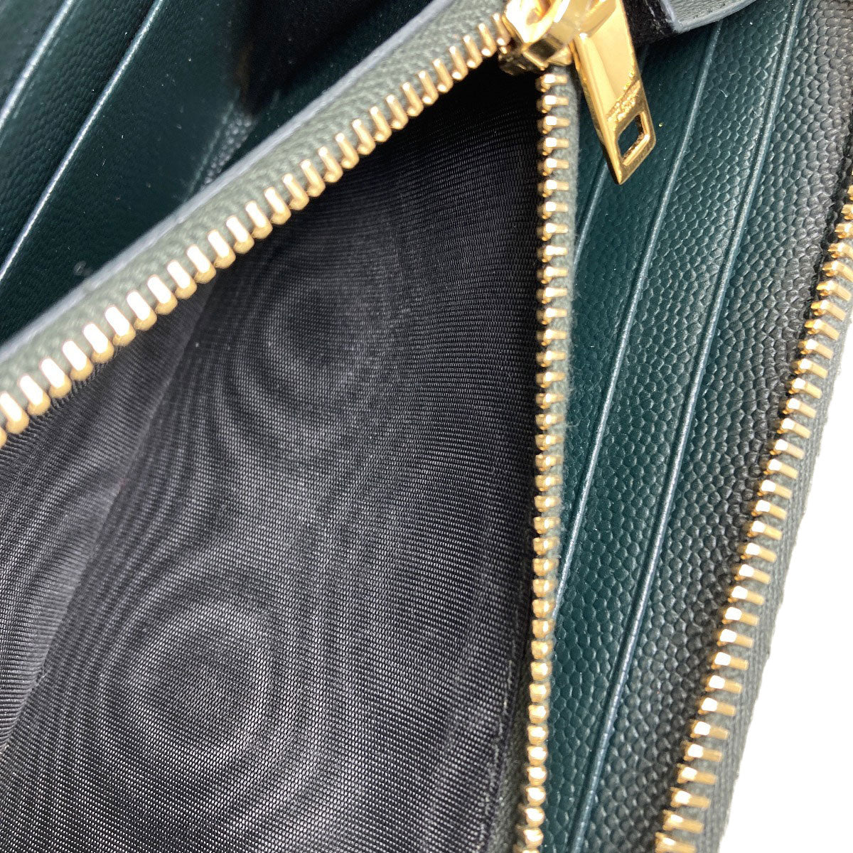 SAINT LAURENT Cassandra Long wallet (with coin pocket) Leather Ladies [Used]