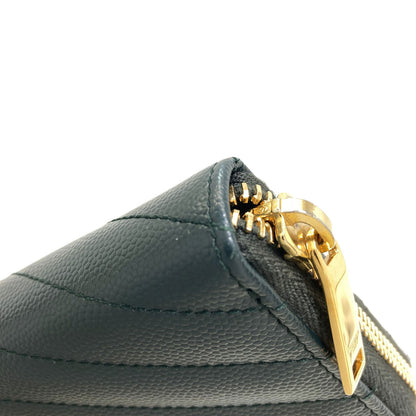 SAINT LAURENT Cassandra Long wallet (with coin pocket) Leather Ladies [Used]