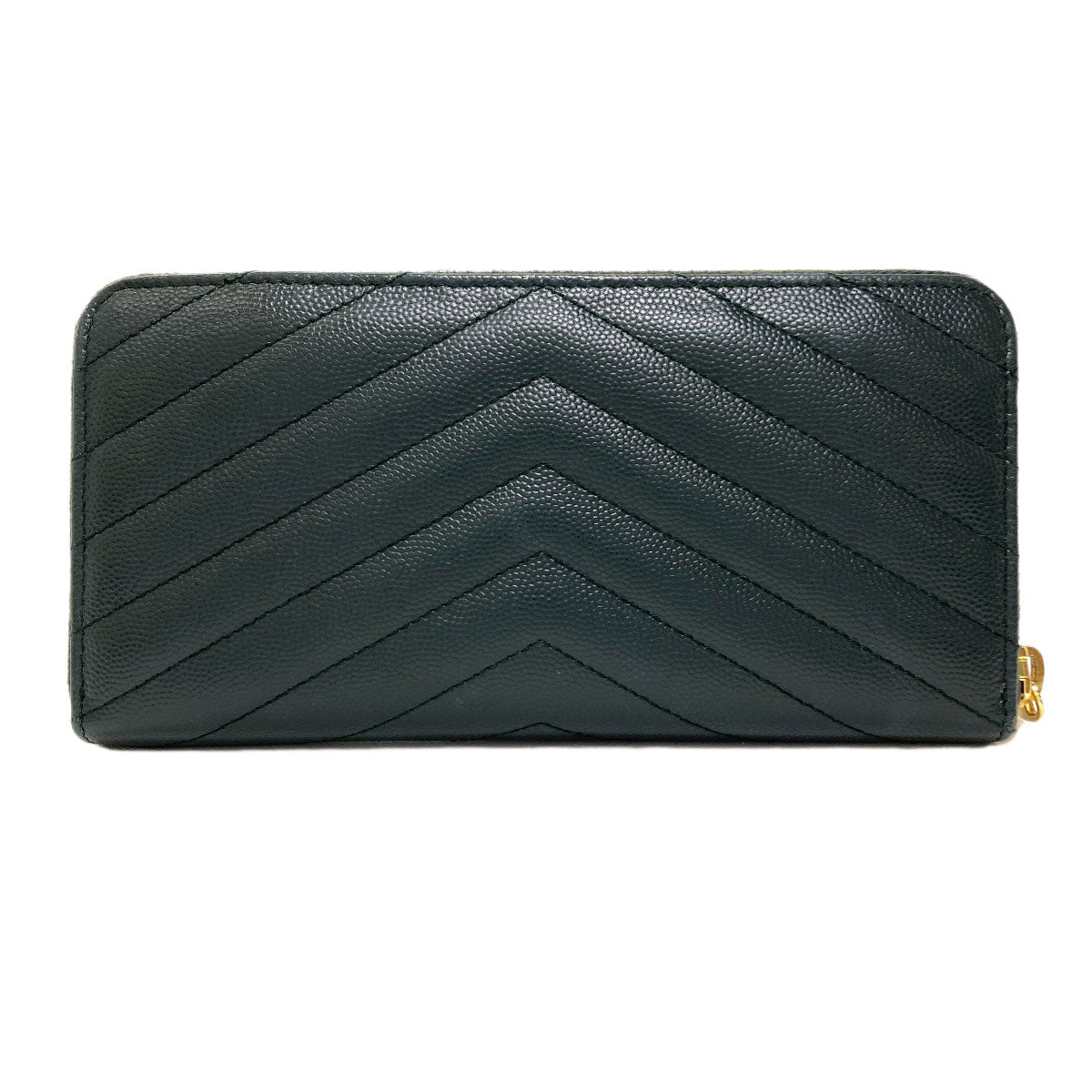 SAINT LAURENT Cassandra Long wallet (with coin pocket) Leather Ladies [Used]