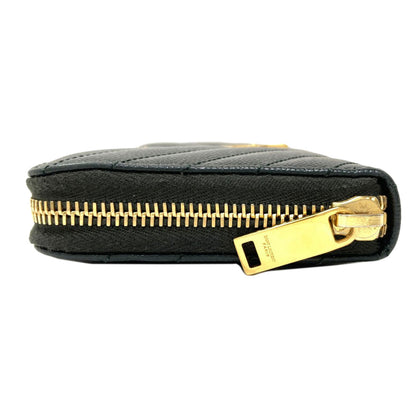 SAINT LAURENT Cassandra Long wallet (with coin pocket) Leather Ladies [Used]
