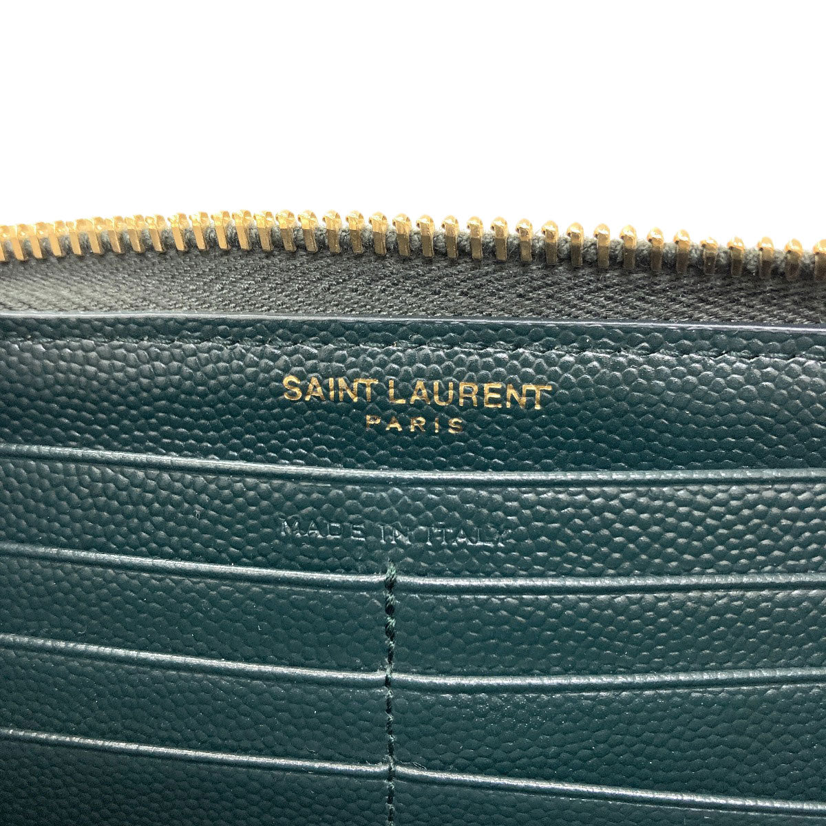 SAINT LAURENT Cassandra Long wallet (with coin pocket) Leather Ladies [Used]
