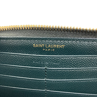 SAINT LAURENT Cassandra Long wallet (with coin pocket) Leather Ladies [Used]