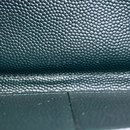 SAINT LAURENT Cassandra Long wallet (with coin pocket) Leather Ladies [Used]