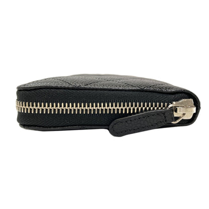 CHANEL Matelasse COCO Mark SilverHardware Long wallet (with coin pocket) Grained Calfskin Skin Ladies [Used]