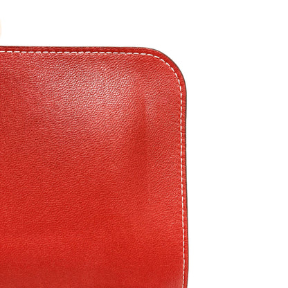 HERMES Dogon GM Duo SilverHardware Long wallet (with coin pocket) Calf Ladies [Used]