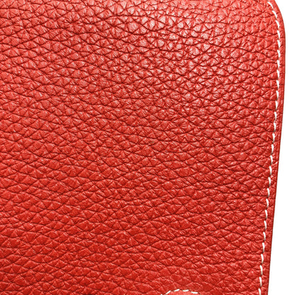 HERMES Dogon GM Duo SilverHardware Long wallet (with coin pocket) Calf Ladies [Used]