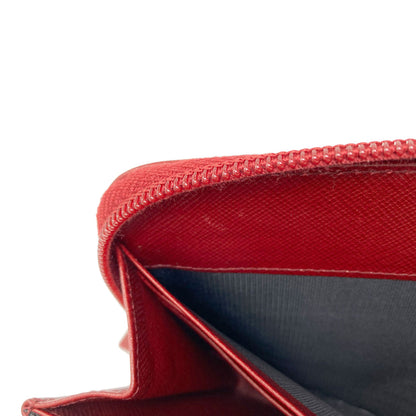 PRADA M506A Triangle Long wallet (with coin pocket) Safiano Ladies [Used]