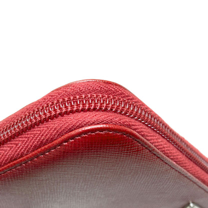PRADA M506A Triangle Long wallet (with coin pocket) Safiano Ladies [Used]