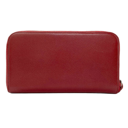 PRADA M506A Triangle Long wallet (with coin pocket) Safiano Ladies [Used]