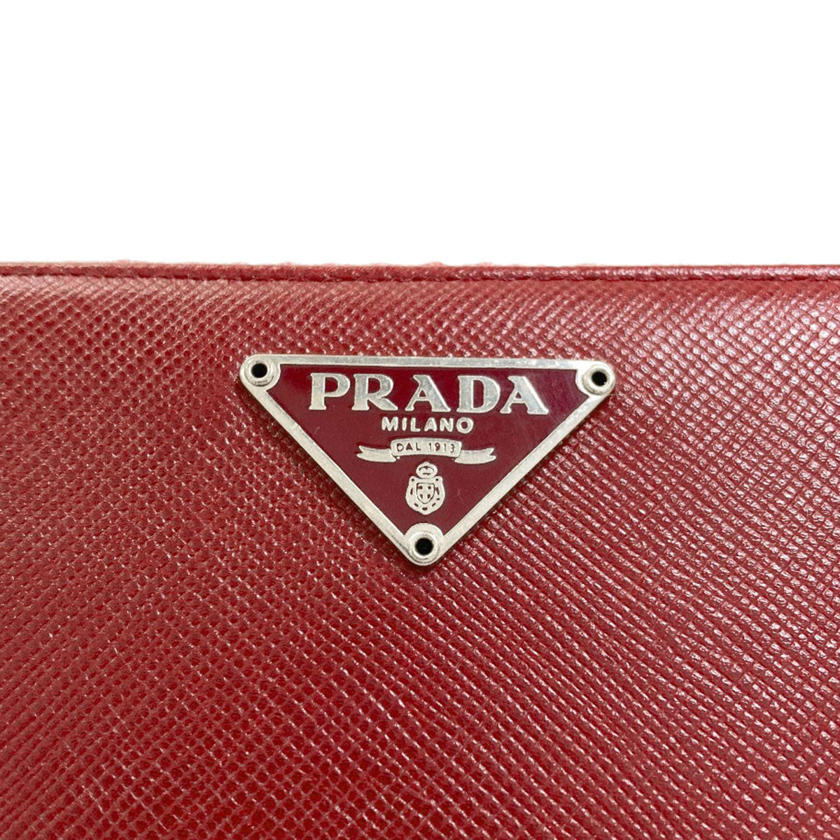 PRADA M506A Triangle Long wallet (with coin pocket) Safiano Ladies [Used]