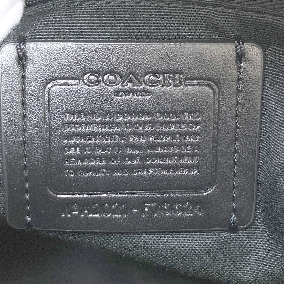 COACH F76624 logo Backpack Â· Daypack Leather Ladies [Used]