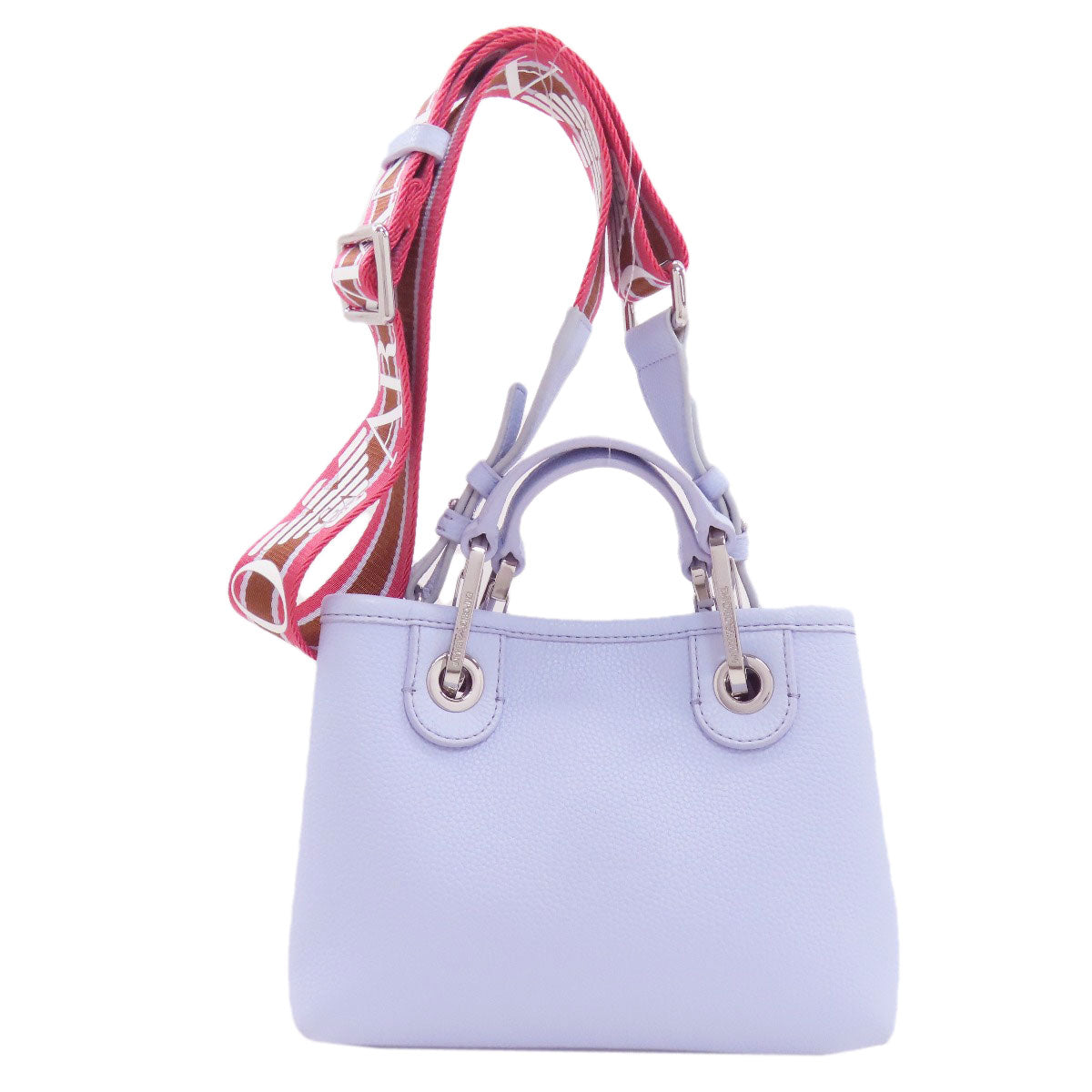 Emporio Armani MyEA Dear Print 2WAY Handbag Leather Ladies [Used]