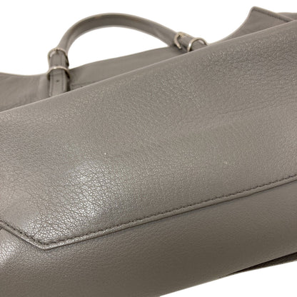 BALENCIAGA 370926 Paper 2WAY Handbag Leather Ladies [Used]