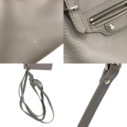 BALENCIAGA 370926 Paper 2WAY Handbag Leather Ladies [Used]