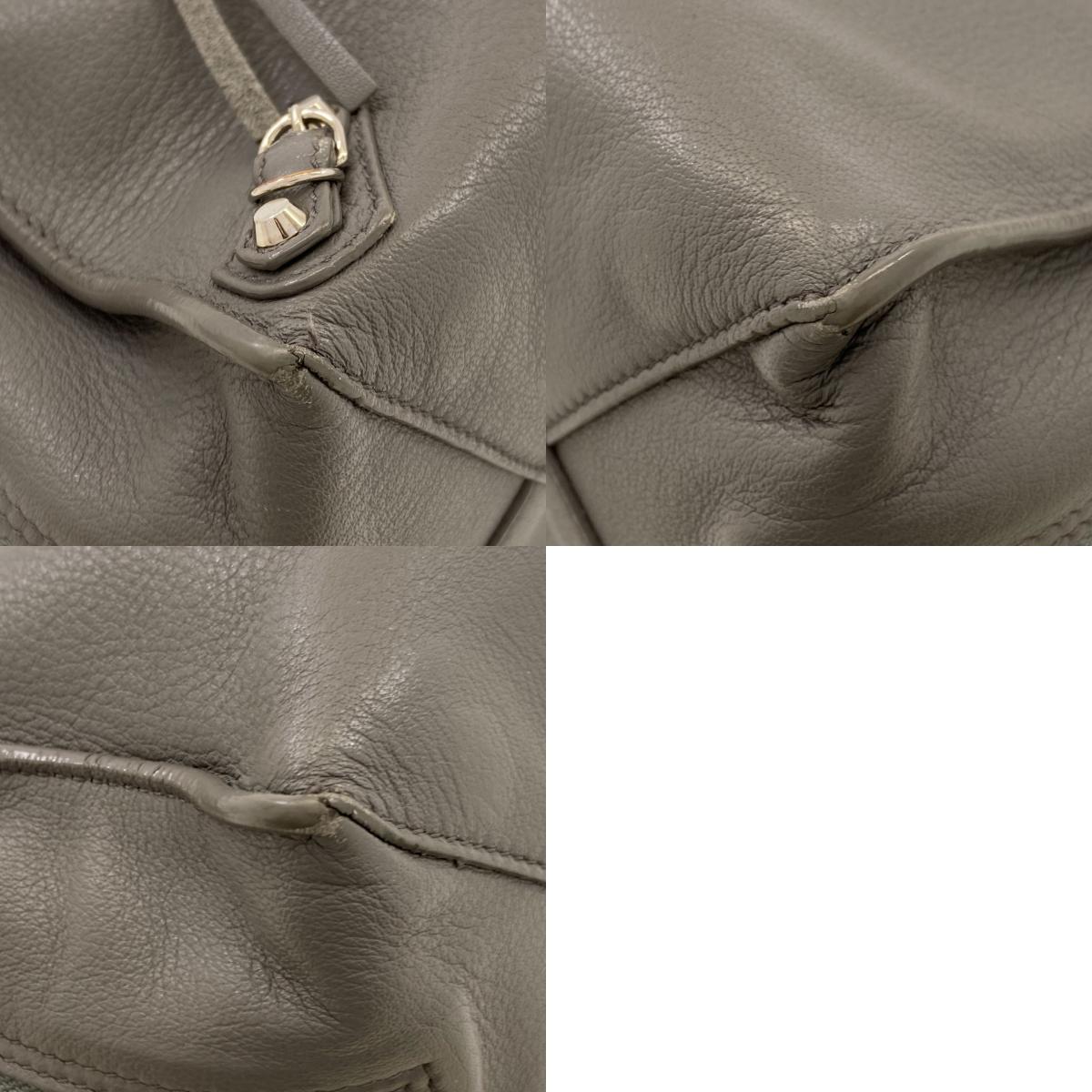 BALENCIAGA 370926 Paper 2WAY Handbag Leather Ladies [Used]
