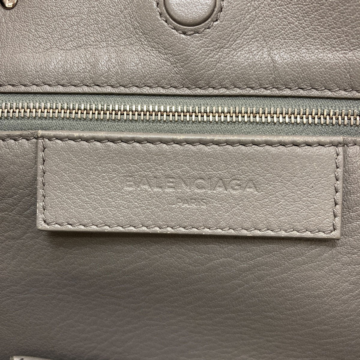 BALENCIAGA 370926 Paper 2WAY Handbag Leather Ladies [Used]