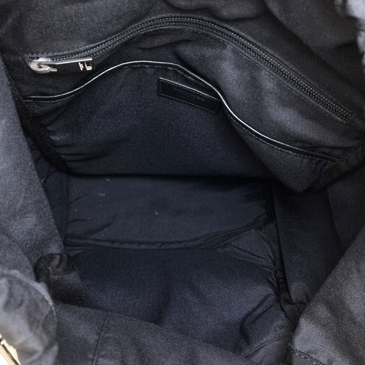 SAINT LAURENT logo Backpack Â· Daypack Canvas Ladies [Used]