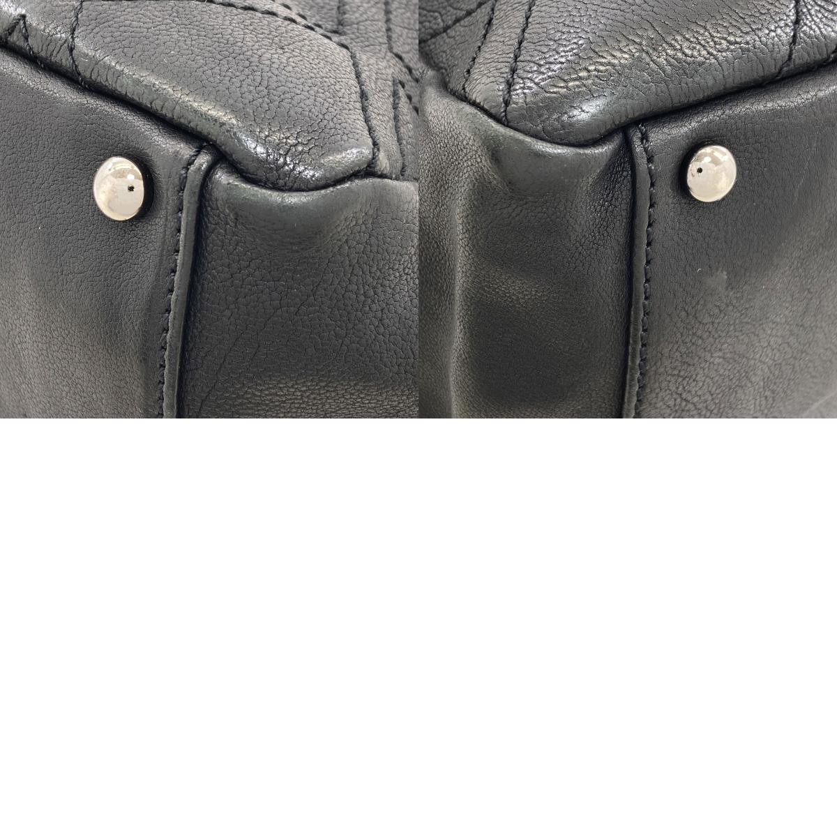 CHANEL Diamond Stitch SilverHardware Tote Bag Calf Ladies [Used]