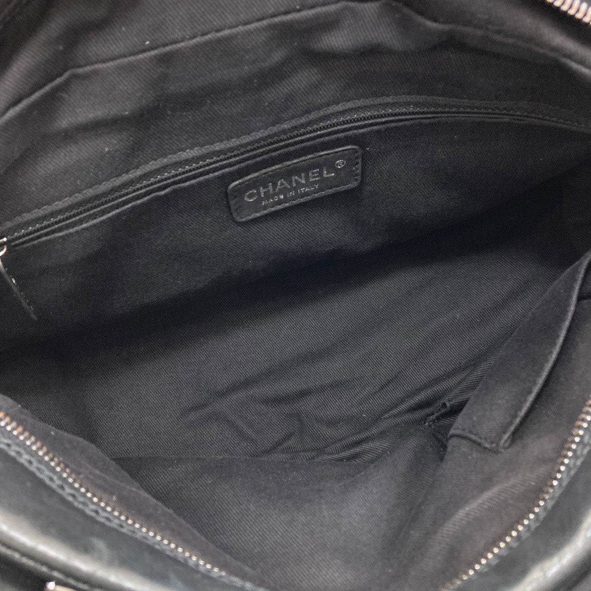 CHANEL Diamond Stitch SilverHardware Tote Bag Calf Ladies [Used]