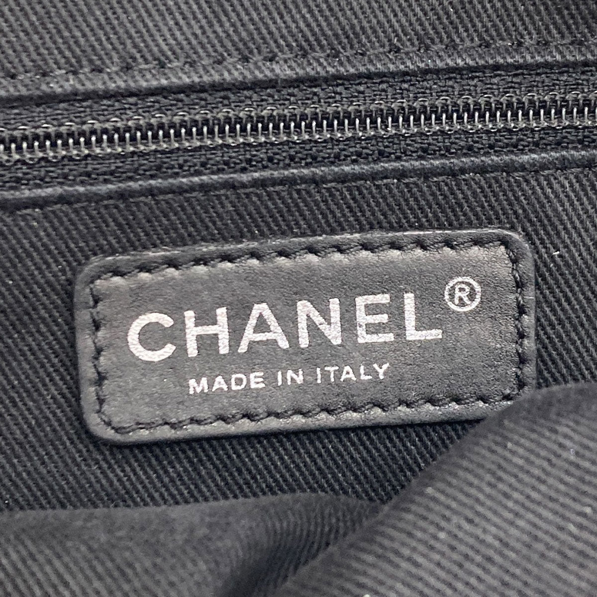 CHANEL Diamond Stitch SilverHardware Tote Bag Calf Ladies [Used]