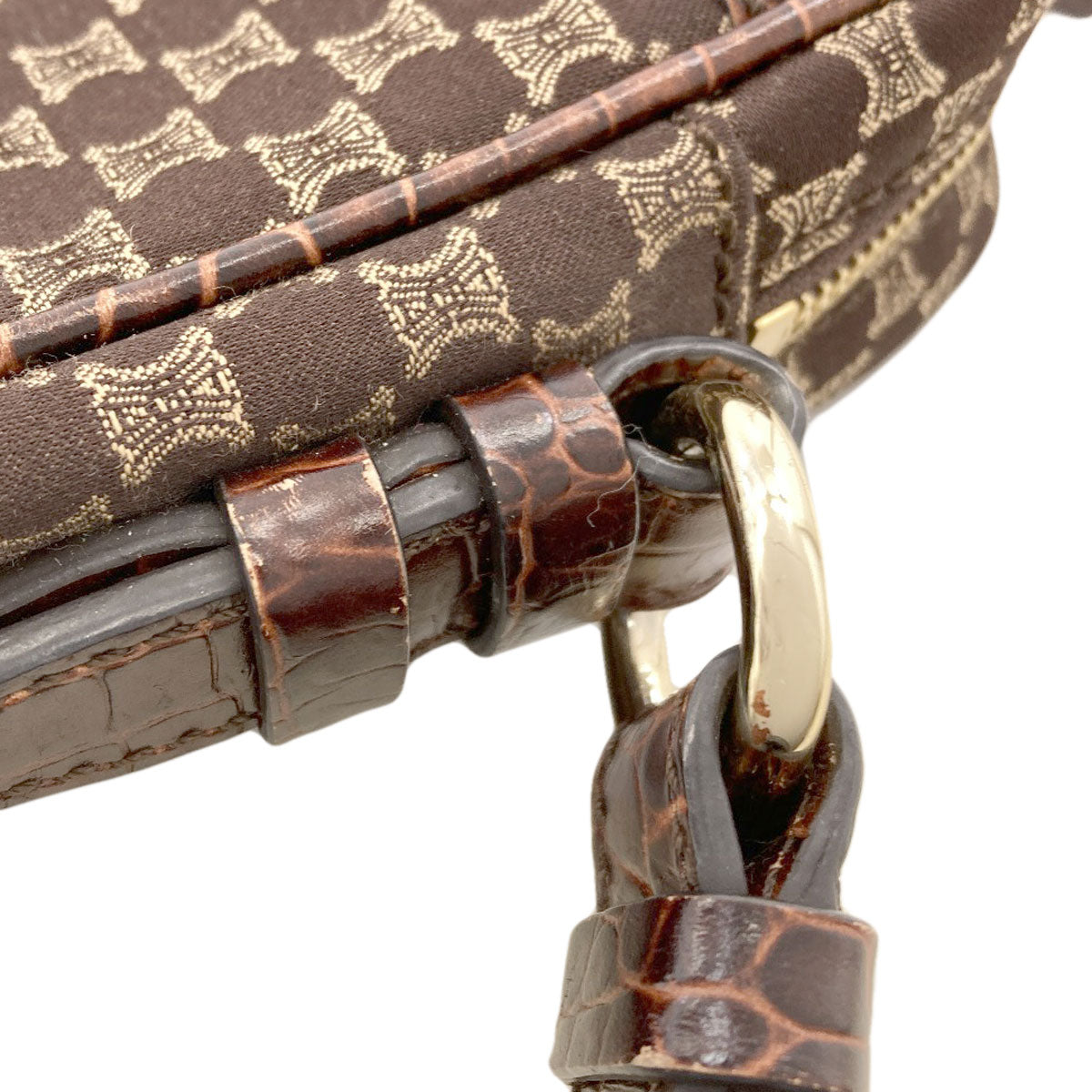 CELINE Macadam pattern Shoulder Bag Canvas Ladies [Used]