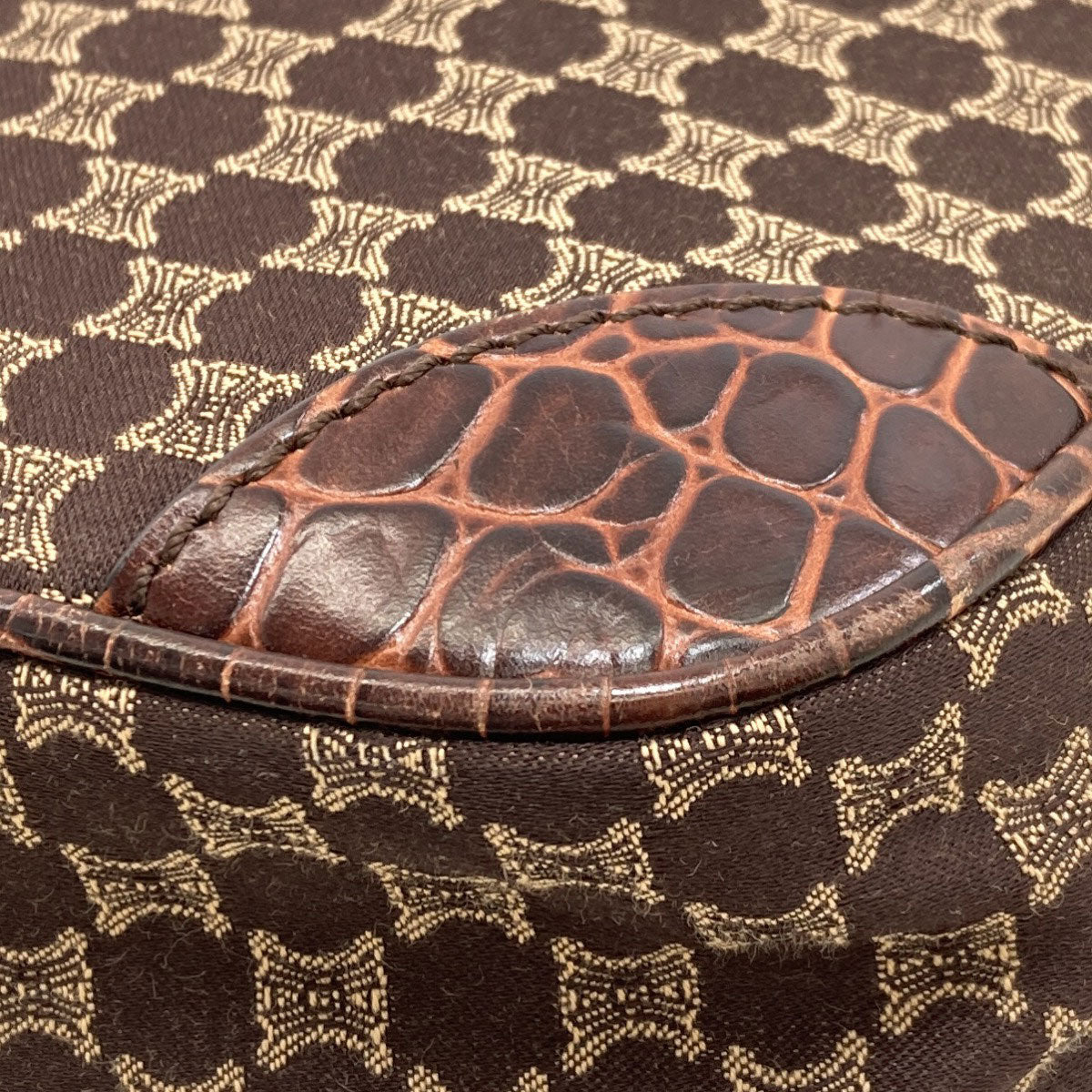 CELINE Macadam pattern Shoulder Bag Canvas Ladies [Used]