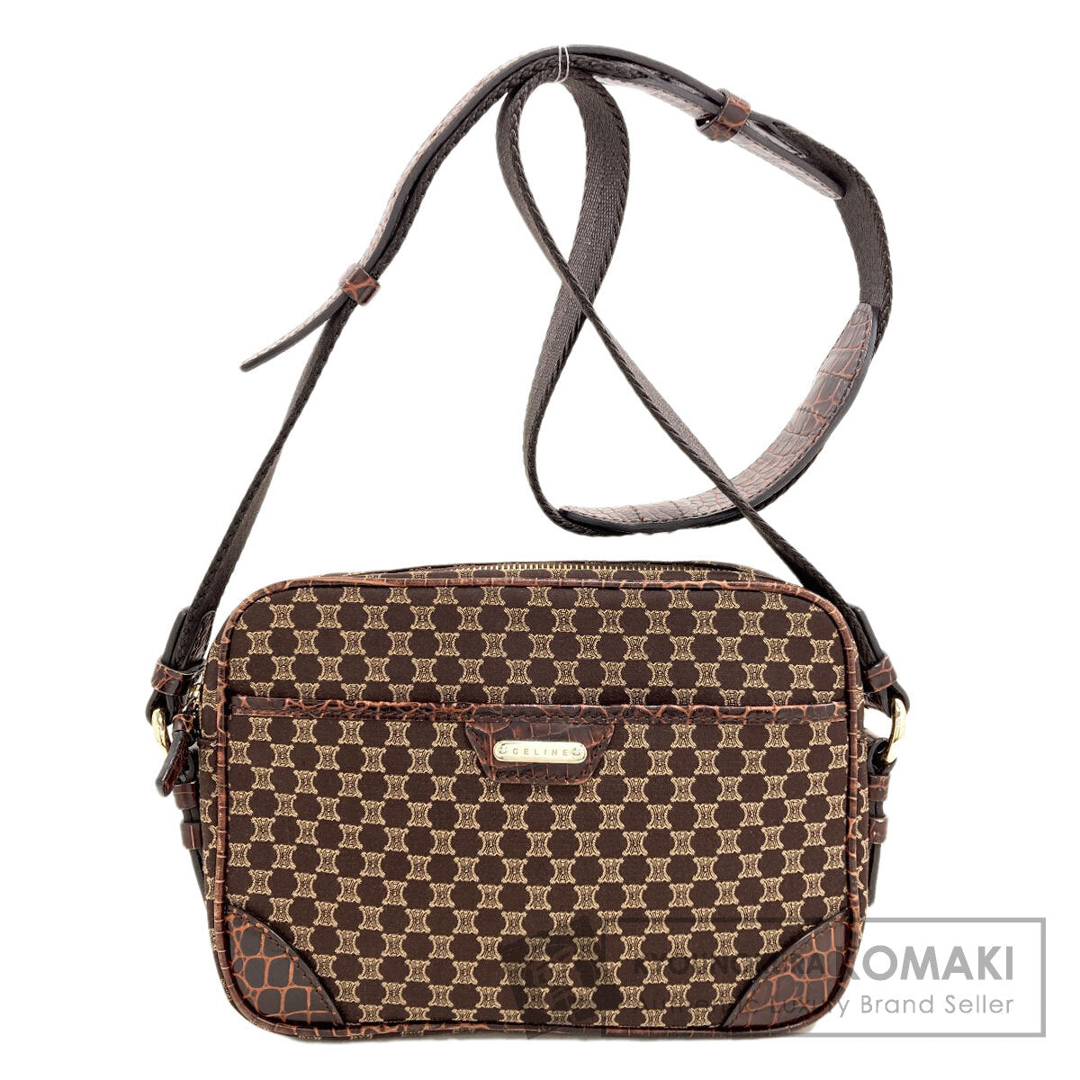 CELINE Macadam pattern Shoulder Bag Canvas Ladies [Used]