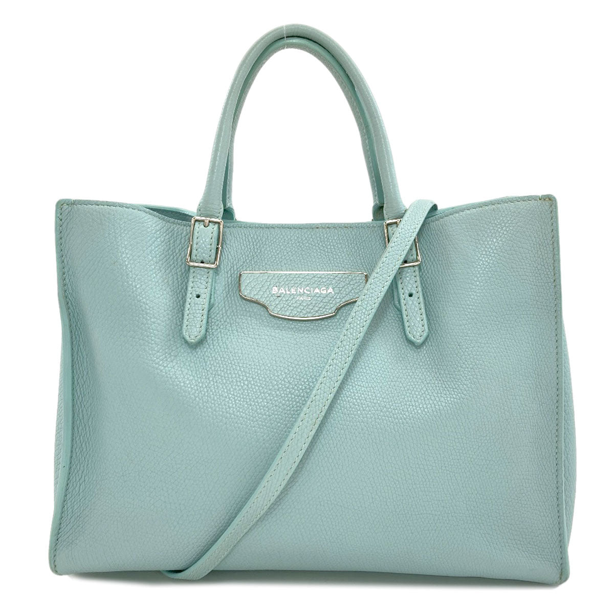 BALENCIAGA 399531 The Paper 2WAY Handbag Leather Ladies [Used]