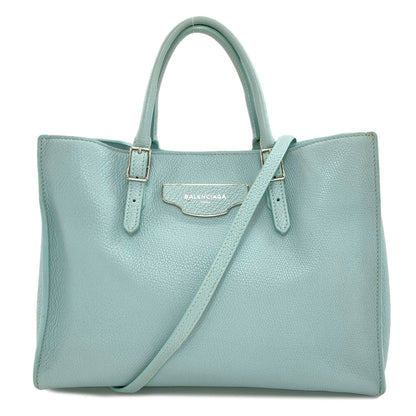 BALENCIAGA 399531 The Paper 2WAY Handbag Leather Ladies [Used]