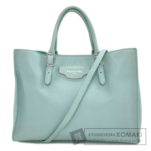 BALENCIAGA 399531 The Paper 2WAY Handbag Leather Ladies [Used]