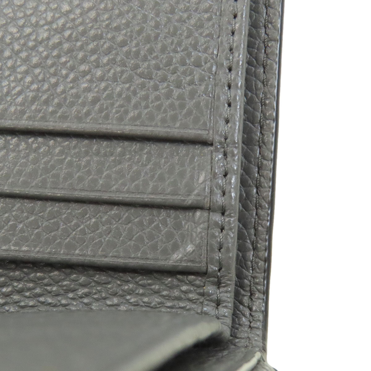 PRADA logo Bifold Wallet No Coin Pocket Leather Ladies [Used]