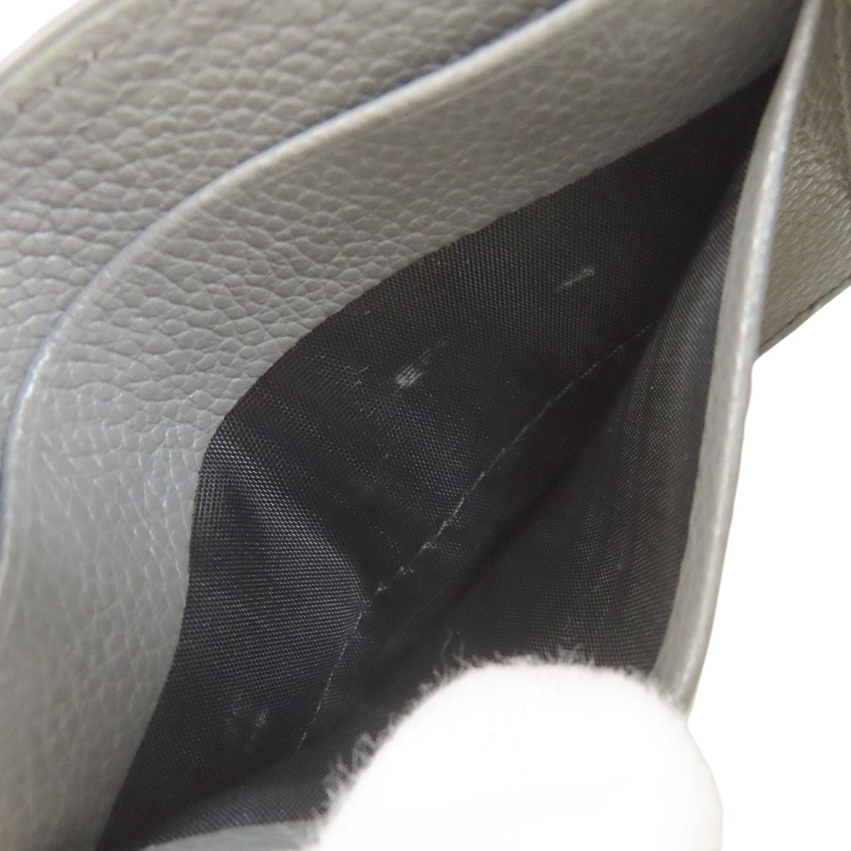 PRADA logo Bifold Wallet No Coin Pocket Leather Ladies [Used]