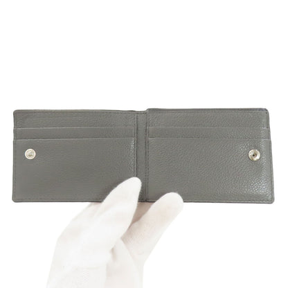 PRADA logo Bifold Wallet No Coin Pocket Leather Ladies [Used]