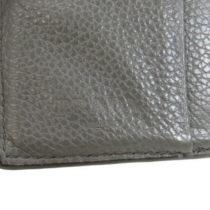 PRADA logo Bifold Wallet No Coin Pocket Leather Ladies [Used]