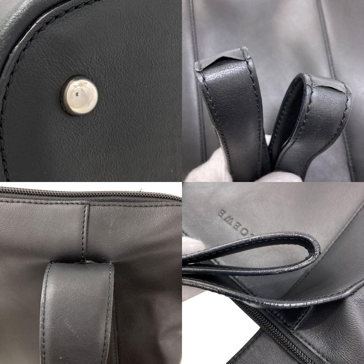 LOEWE logo Tote Bag Leather Ladies [Used]