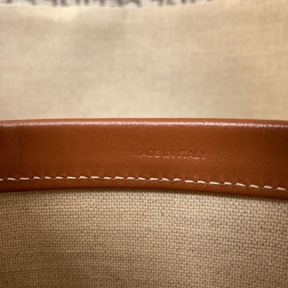 CELINE Cabas Thais Large Triomphe Tote Bag Canvas Ladies [Used]