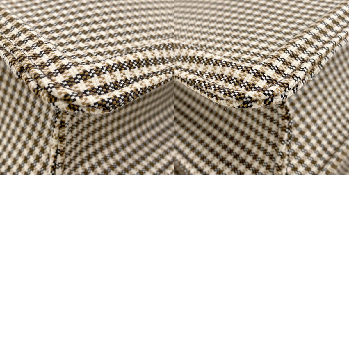 FENDI Peekaboo I See You Medium Check Pattern 2WAY Handbag Canvas Ladies [Used]