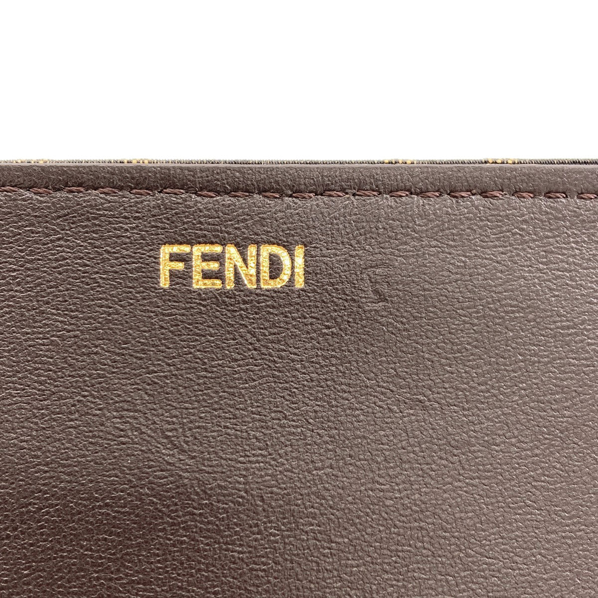FENDI Peekaboo I See You Medium Check Pattern 2WAY Handbag Canvas Ladies [Used]