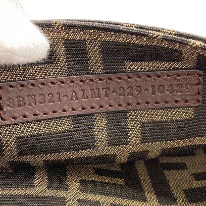 FENDI Peekaboo I See You Medium Check Pattern 2WAY Handbag Canvas Ladies [Used]