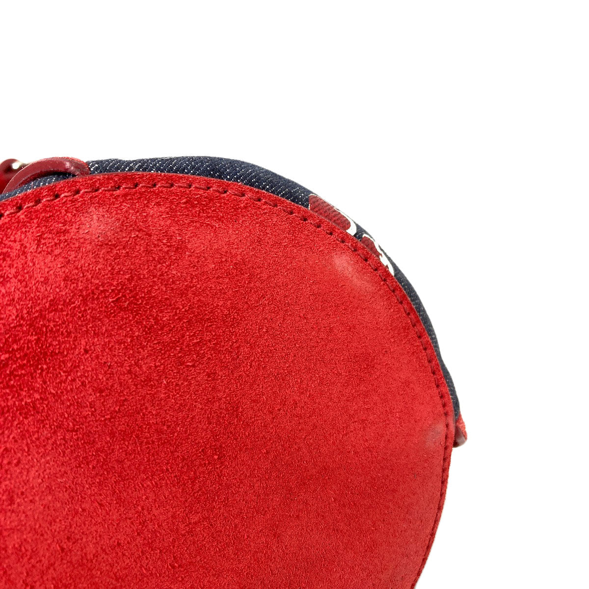 MIUMIU Cherry print 2-way Shoulder Bag Denim Ladies [Used]
