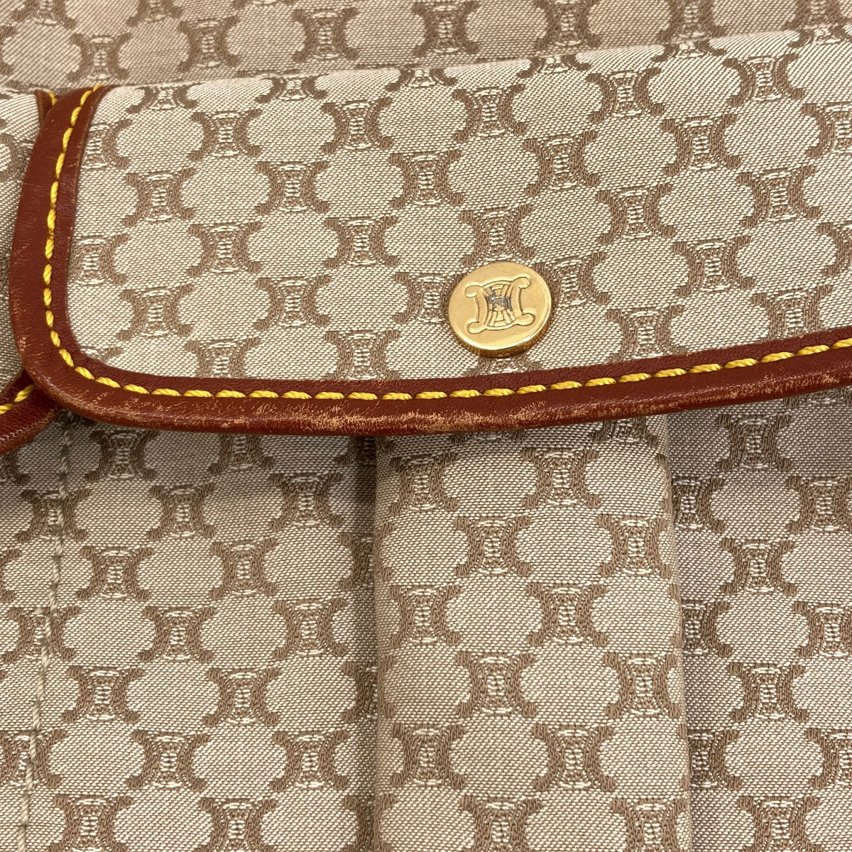 CELINE Macadam pattern Shoulder Bag Canvas Ladies [Used]