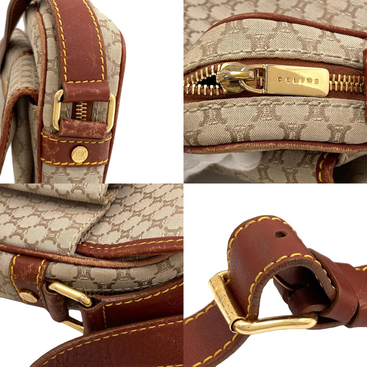 CELINE Macadam pattern Shoulder Bag Canvas Ladies [Used]