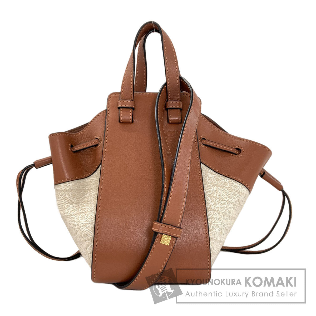 LOEWE Hammock 2WAY Handbag Canvas CalfLadies [Used]