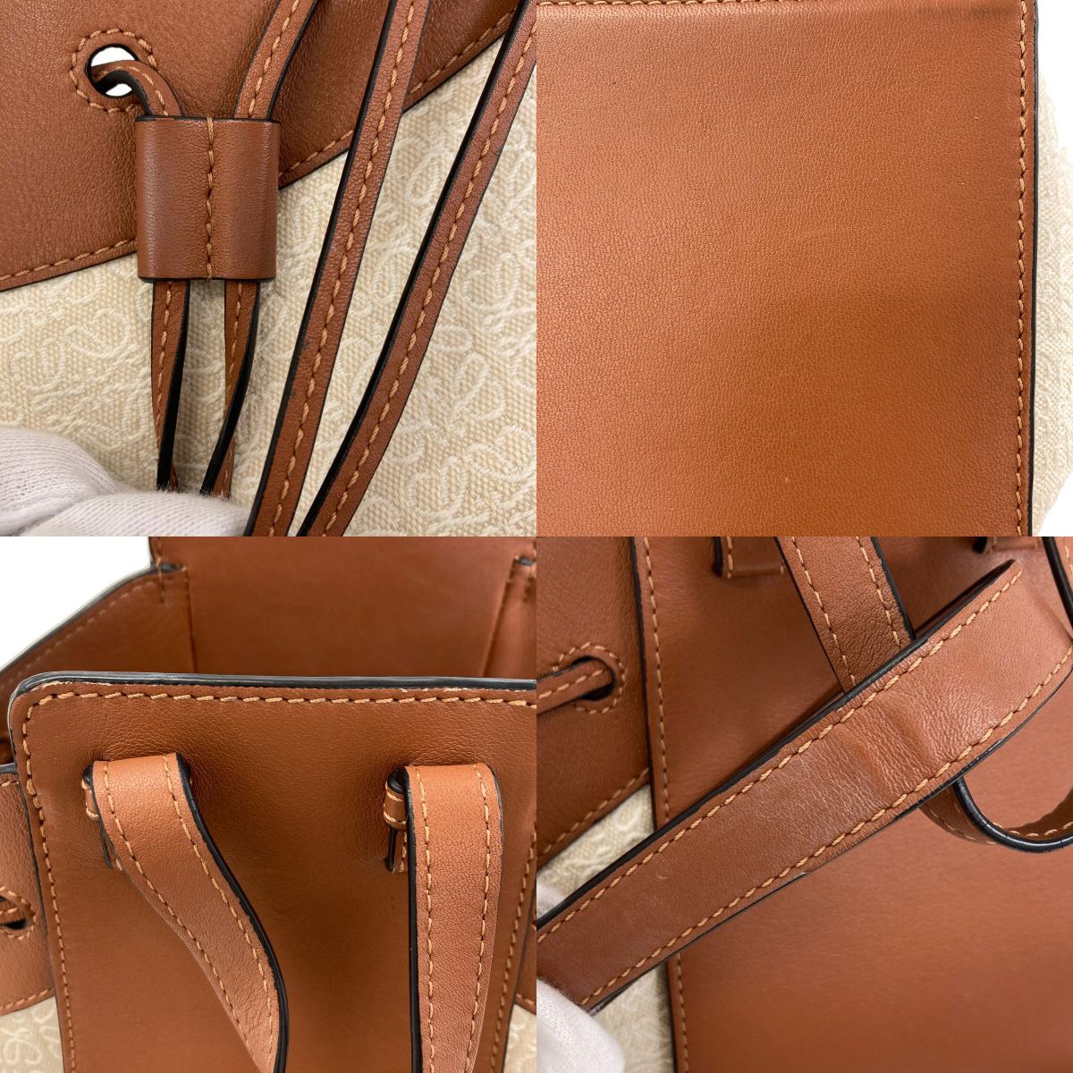 LOEWE Hammock 2WAY Handbag Canvas CalfLadies [Used]