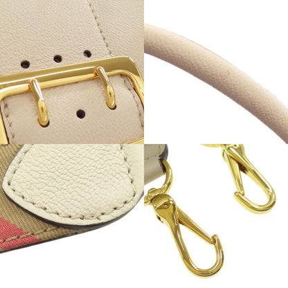 BURBERRY Buckle 2WAY Tote Bag Leather Ladies [Used]